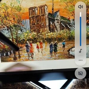 LaVenge Framed Cityscape Painting — Vintage Impressionist Street Scene, Vibrant